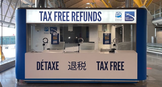 Travel Tax-Free stand