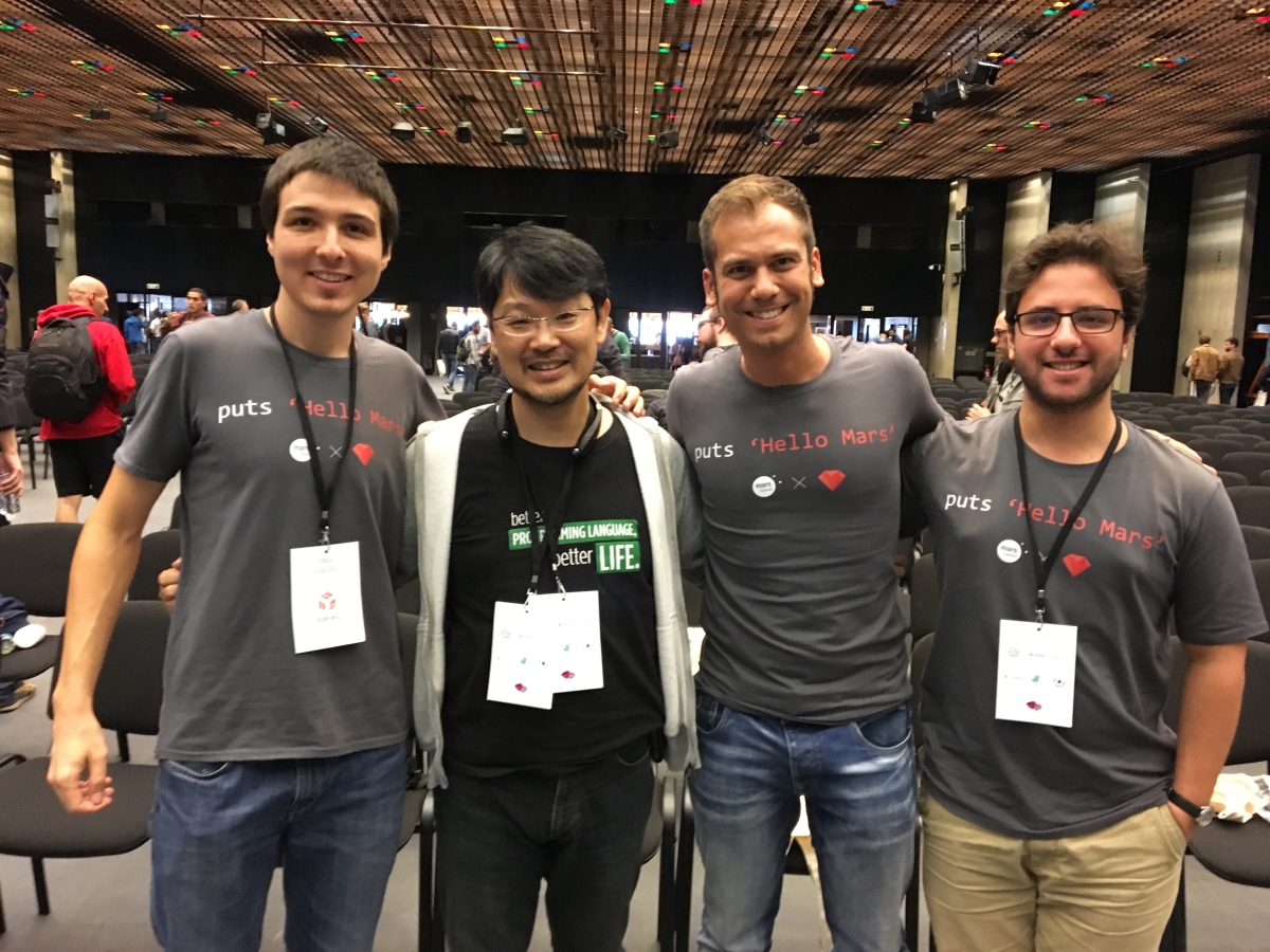 MarsBased team With Matz, Creator of Ruby