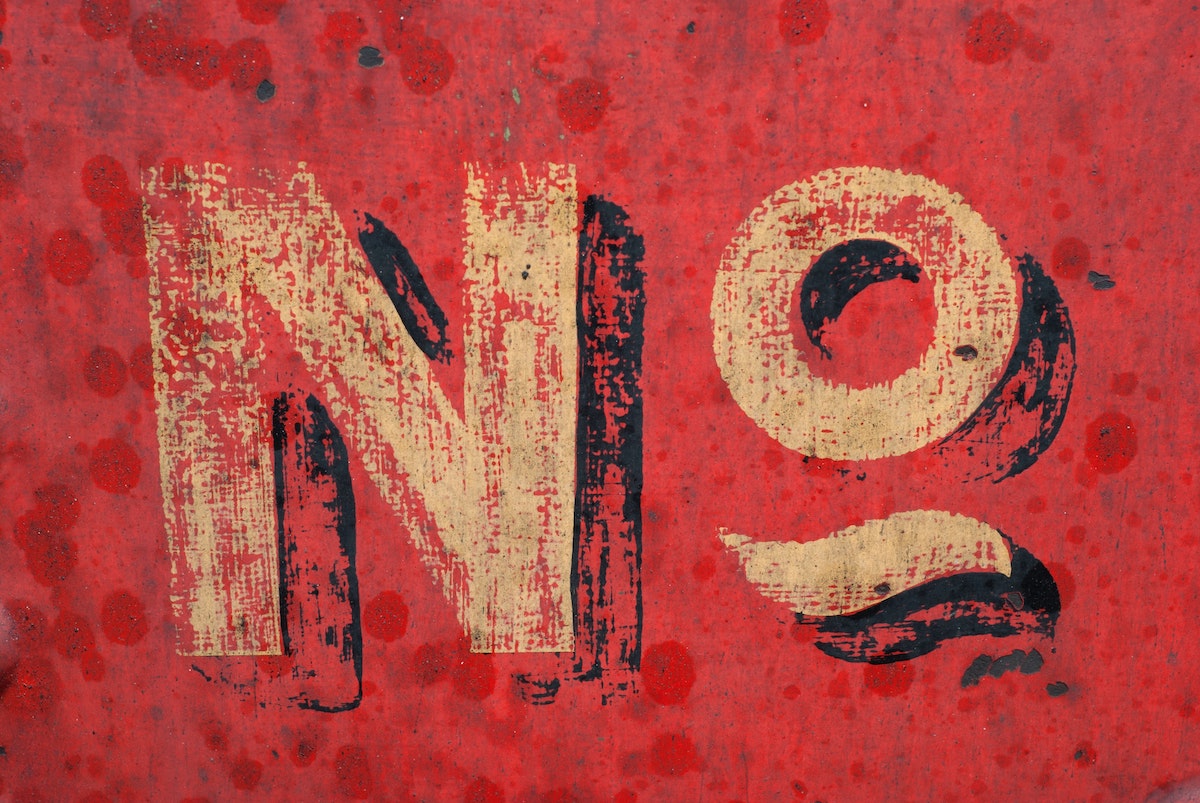 The importance of saying NO